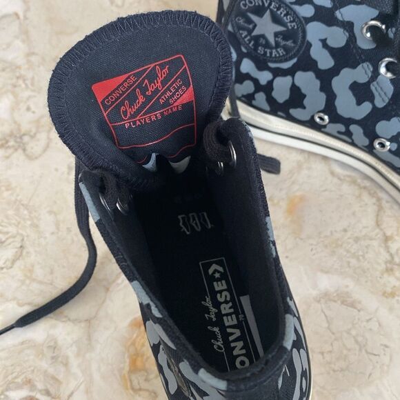 Converse Chuck 70 Reflective Leopard Hi Top Sneakers - Picture 11 of 14